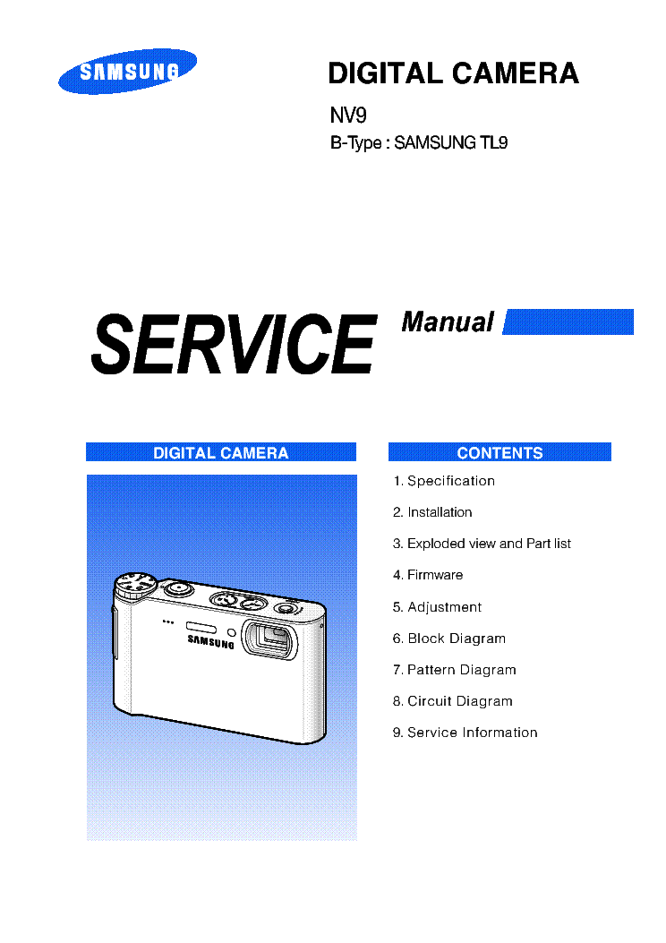 SAMSUNG NV9 B-TYPE TL9 service manual