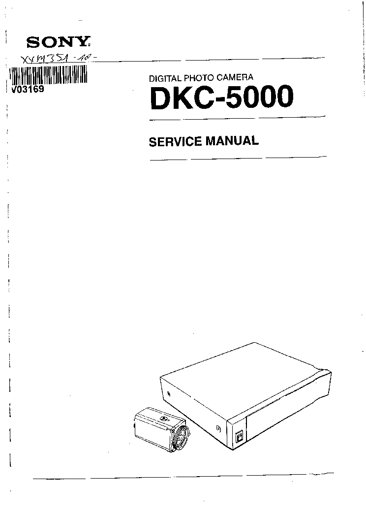 SONY DKC-5000 SERVICE MANUAL service manual