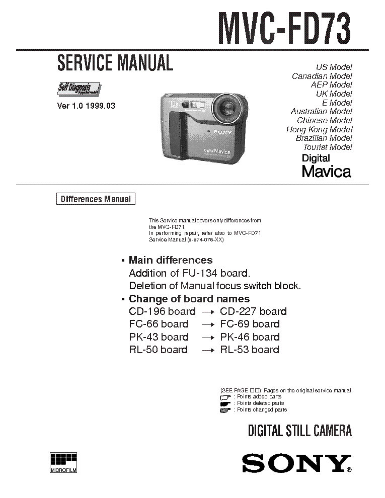 SONY MVC-FD73 VER-1.0 SM service manual