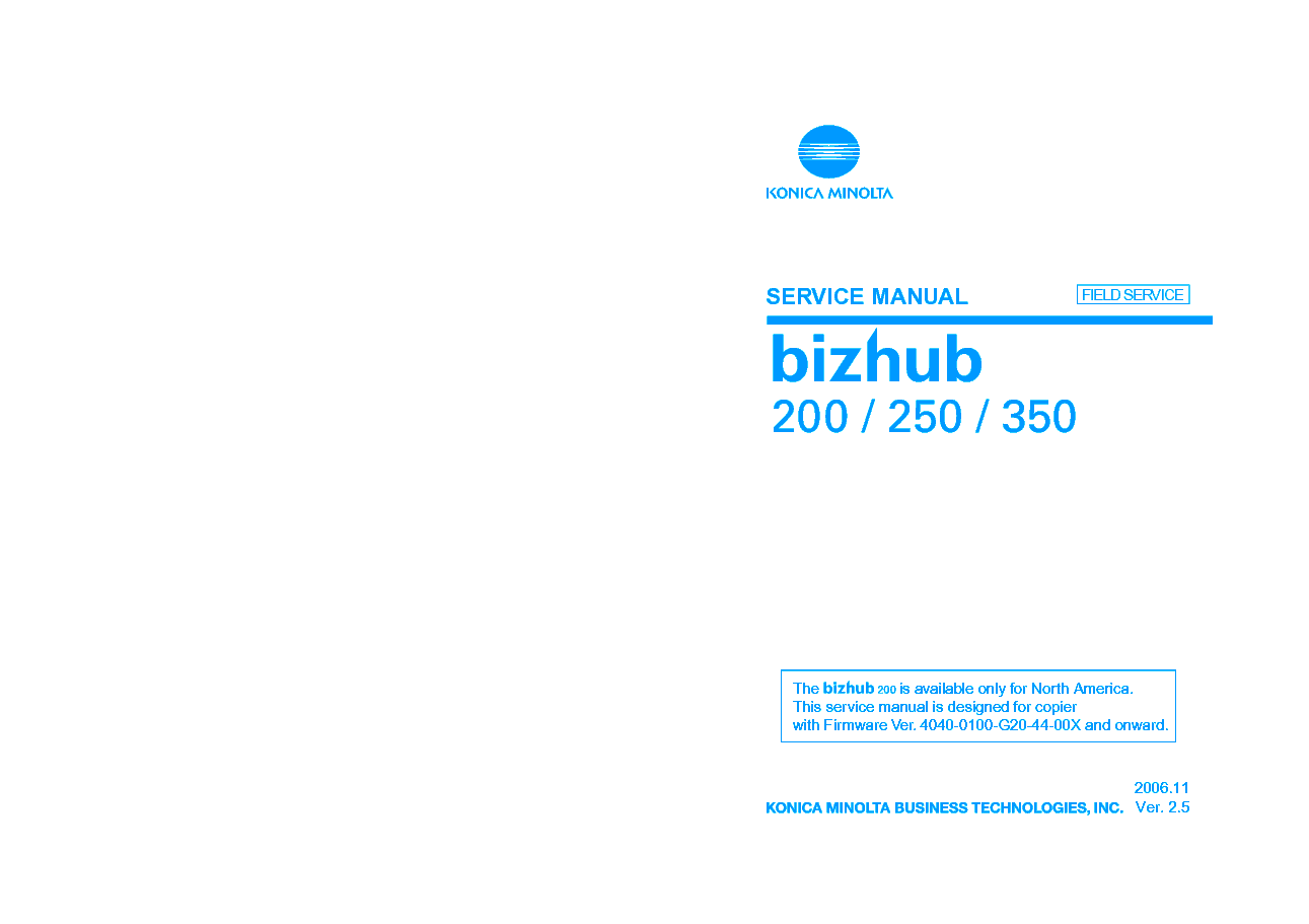 Bizhub Service Manual Download