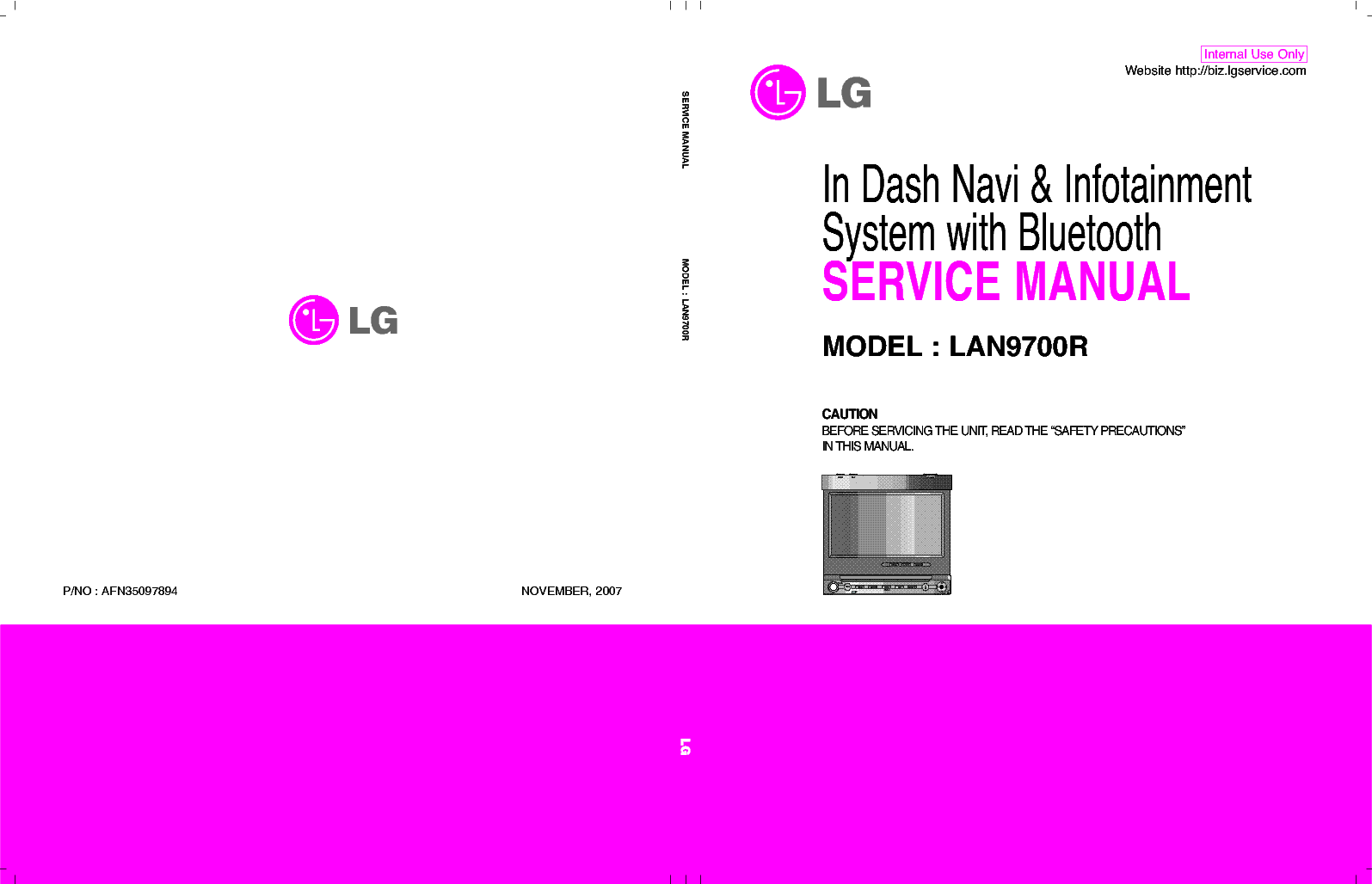LG LAN9700R AFN35097894 service manual