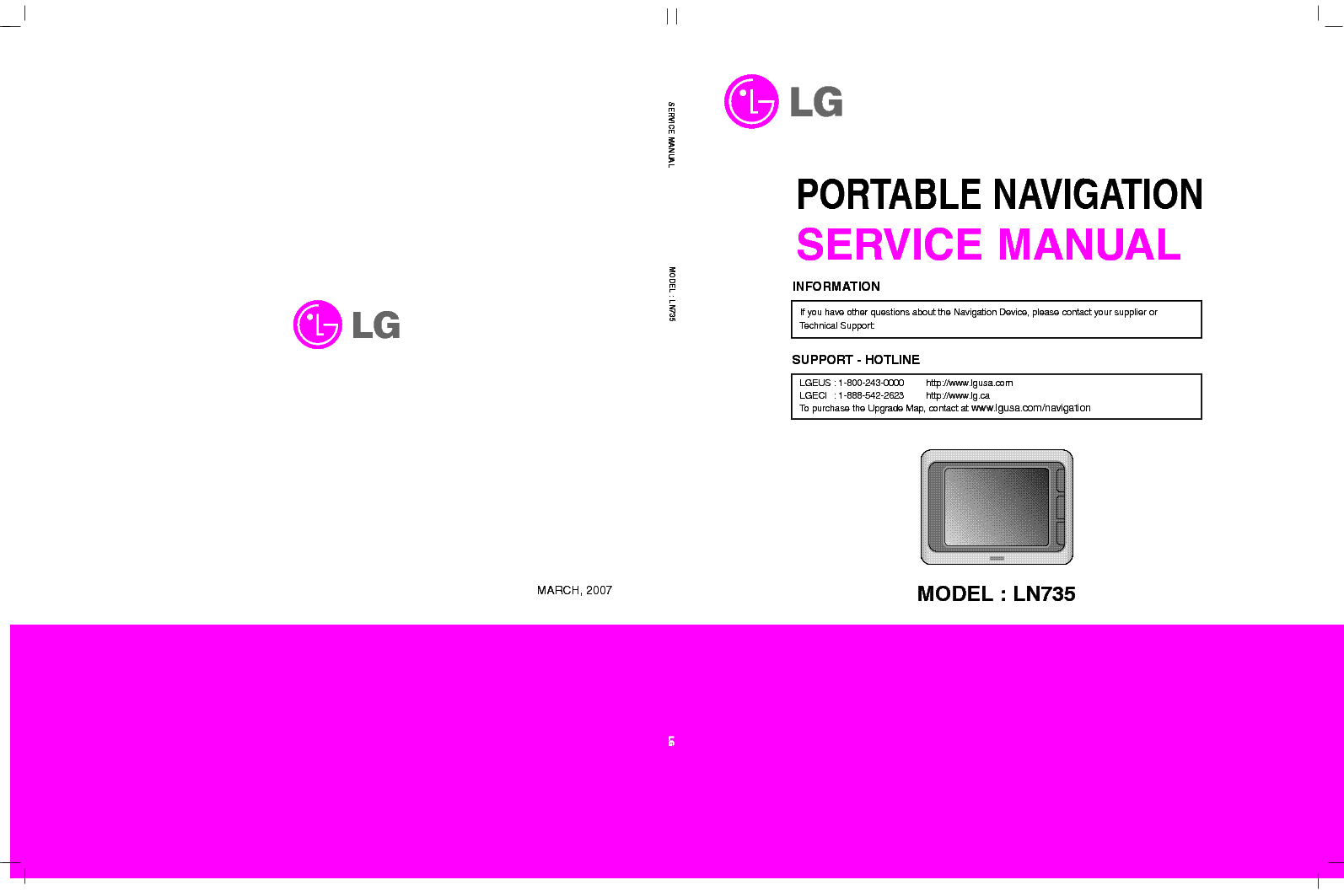 LG LN735 service manual