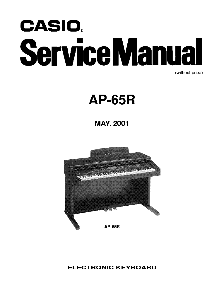 CASIO AP65R service manual (1st page)
