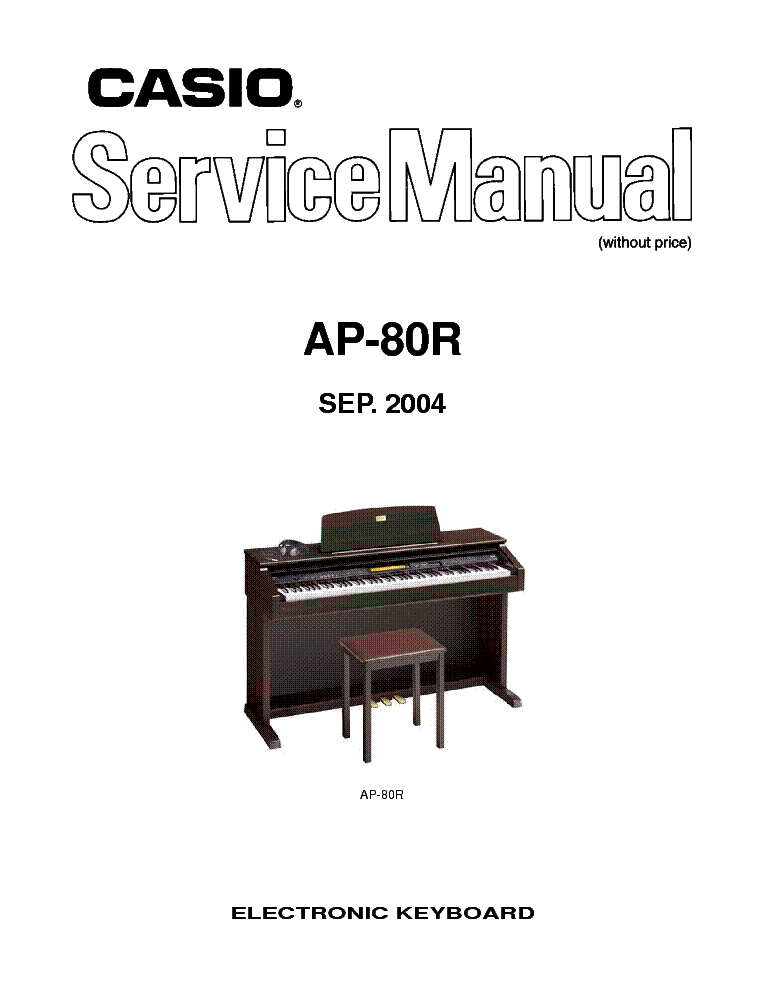 CASIO AP80R service manual (1st page)
