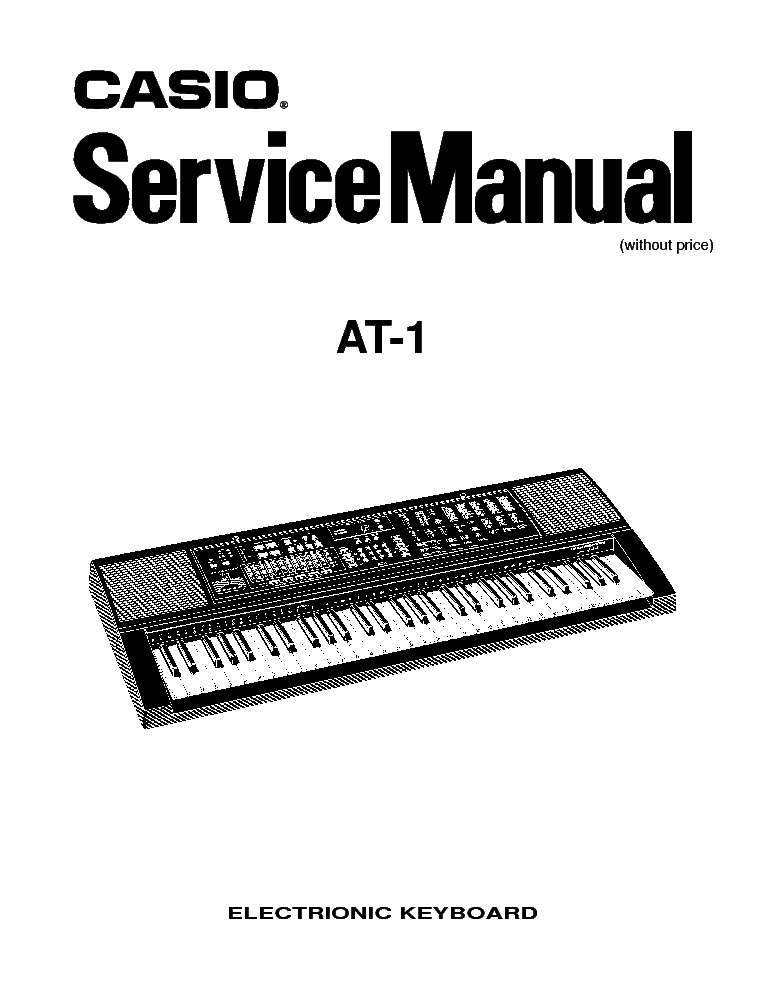 CASIO AT-1 service manual (1st page)
