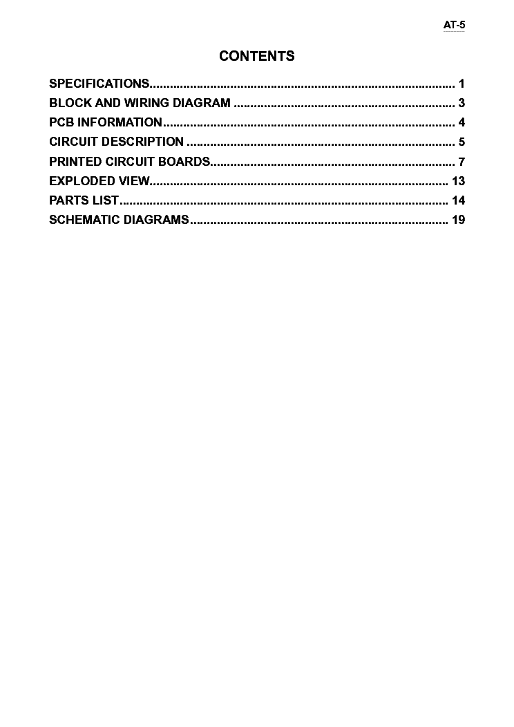 CASIO AT-5 SM service manual (2nd page)