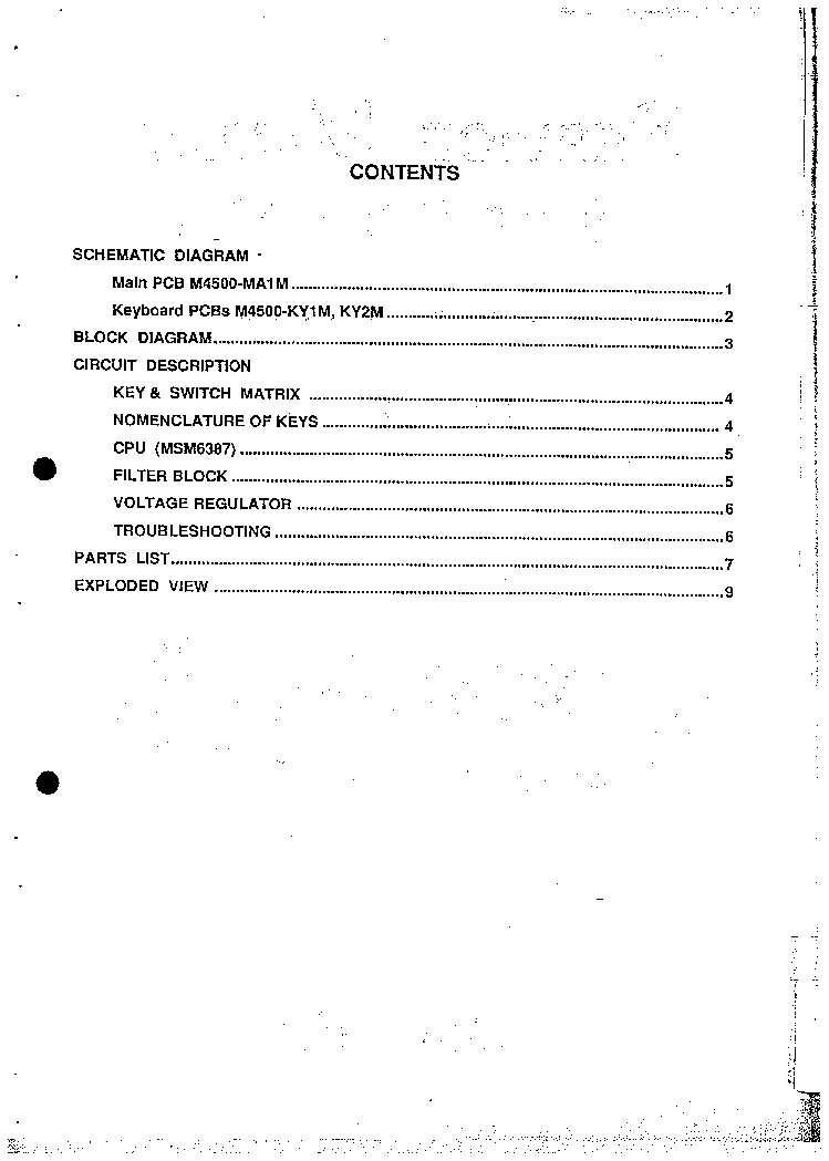 CASIO CA-100 SM service manual (2nd page)