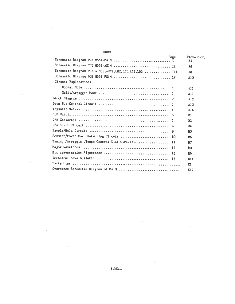 CASIO CASIOTONE 1000P service manual (2nd page)