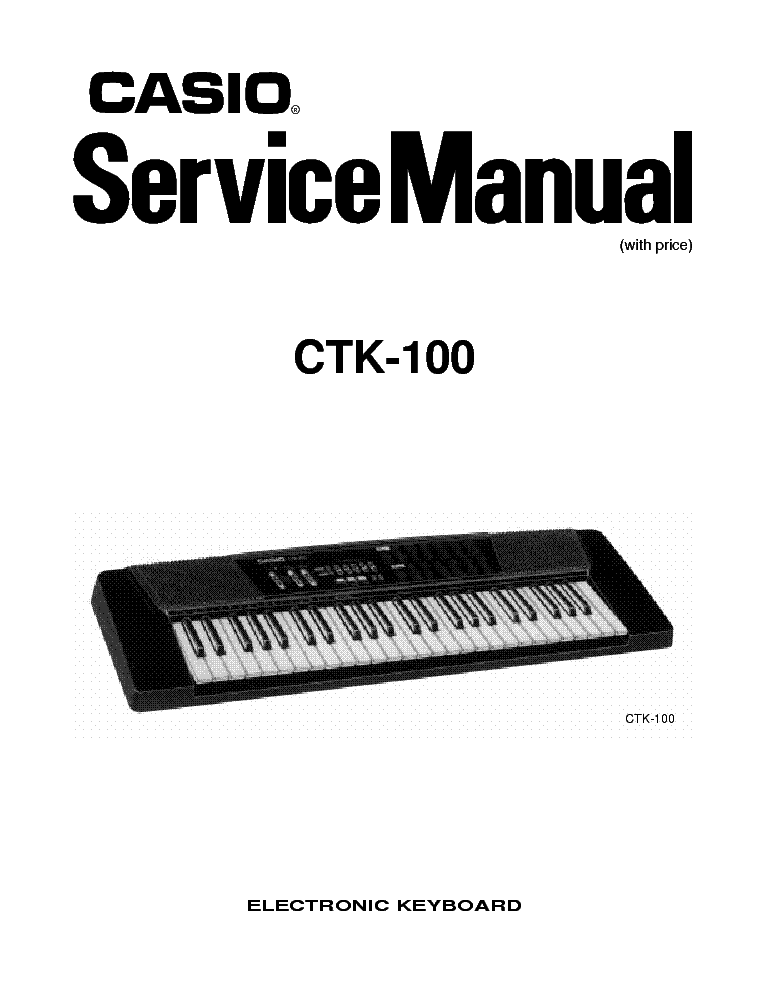 CASIO CT 670 Service Manual download, schematics, eeprom, repair info