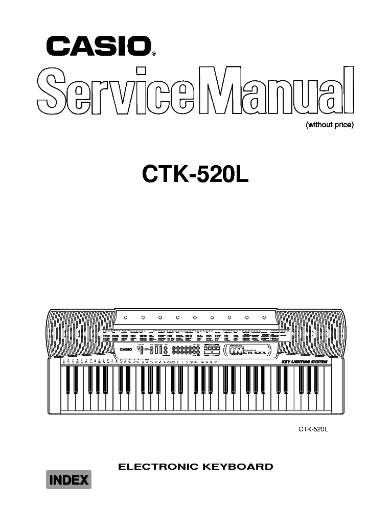 CASIO CTK-520L service manual (1st page)