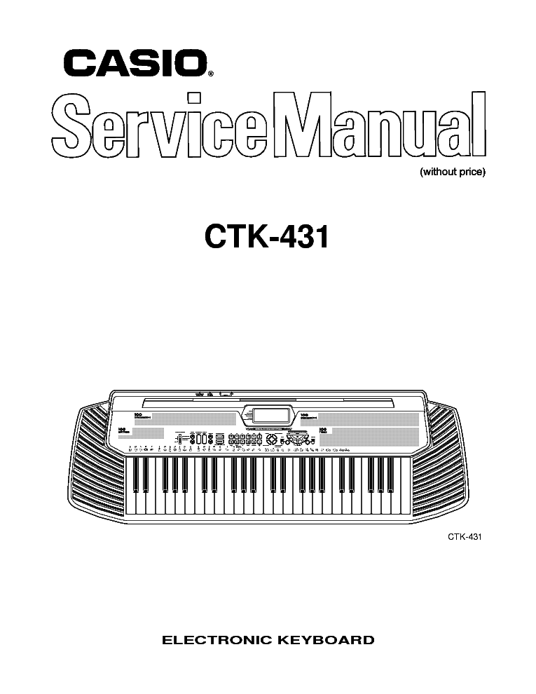 CASIO CTK431 service manual (1st page)