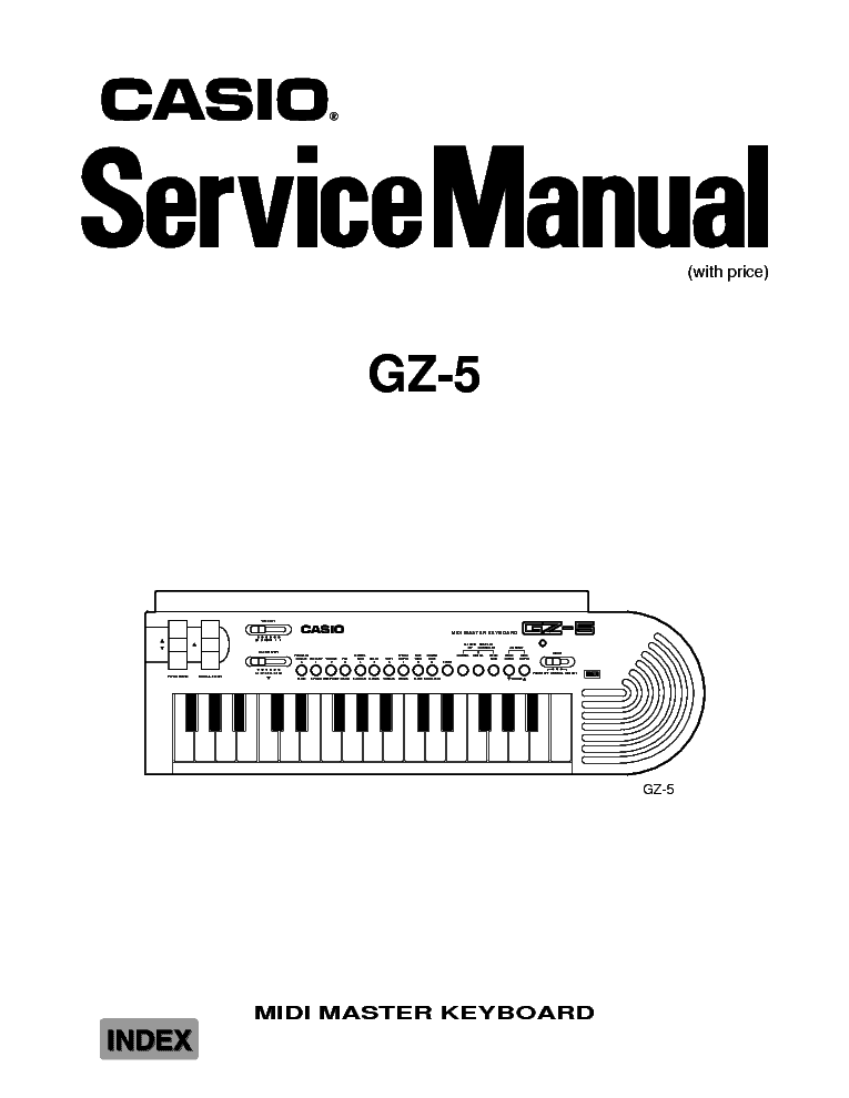 CASIO GZ 5 service manual (1st page)