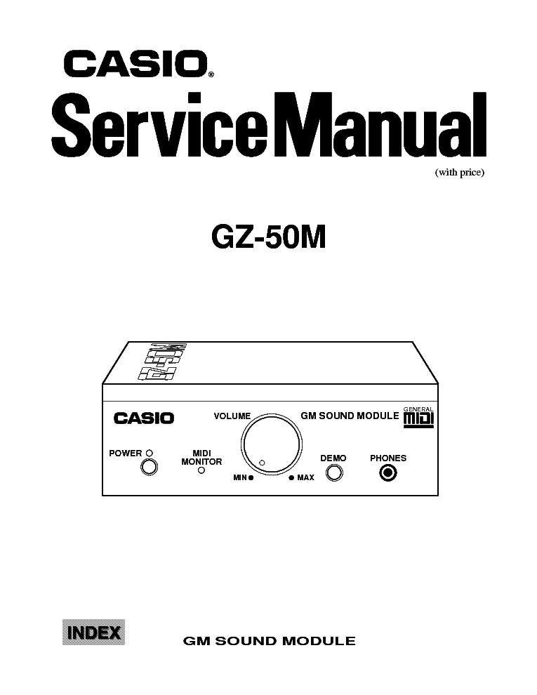 CASIO GZ 50M service manual (1st page)