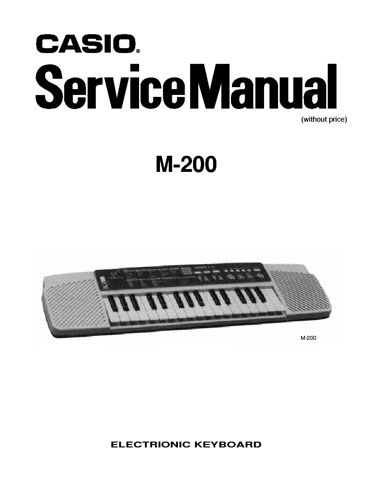 CASIO M 200 service manual (1st page)