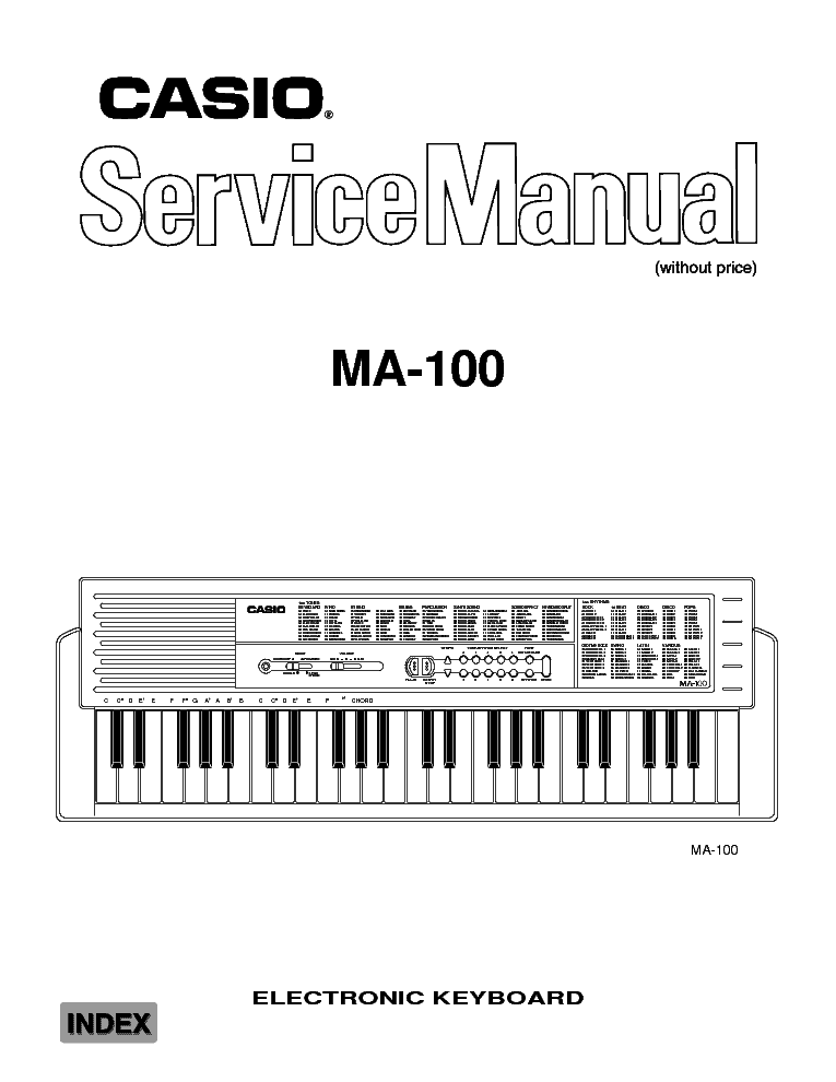 CASIO MA-100 service manual (1st page)