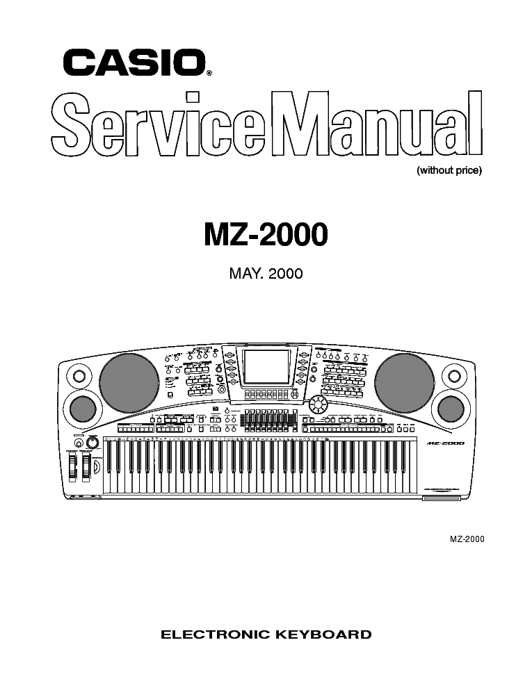 CASIO MZ-2000 service manual (1st page)