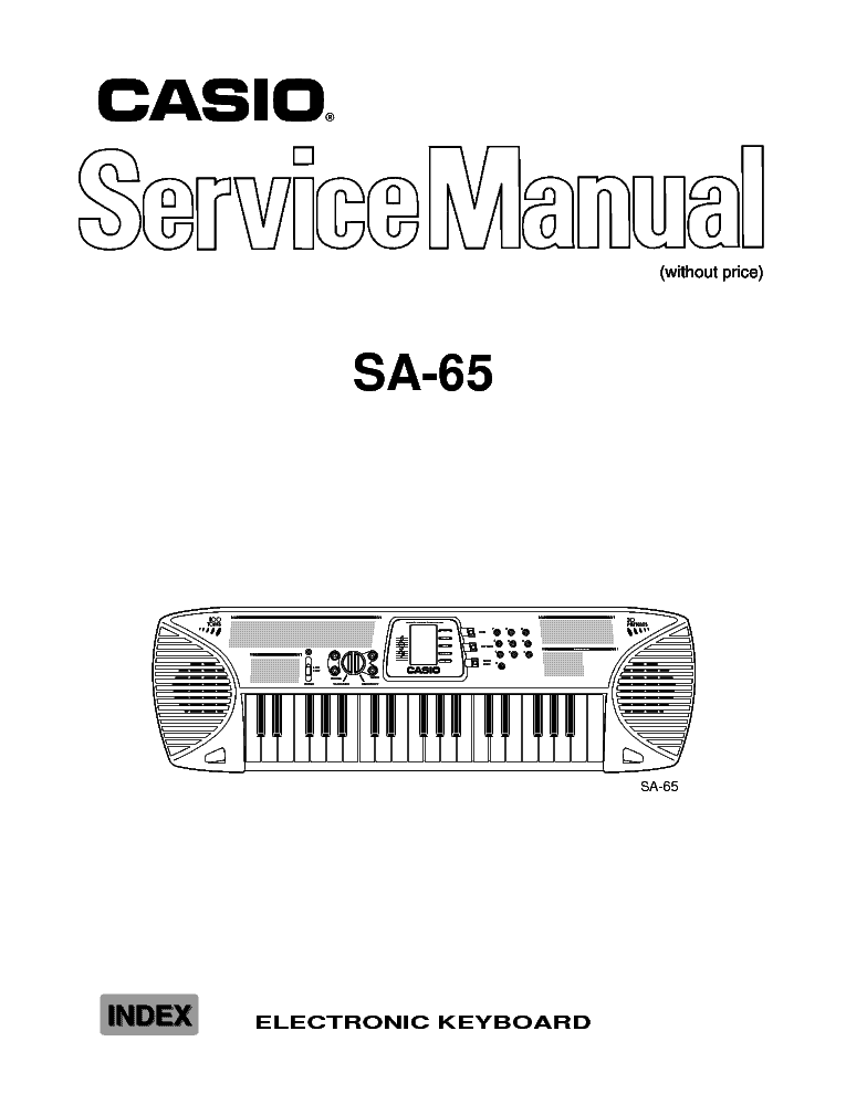 CASIO SA-65 service manual (1st page)