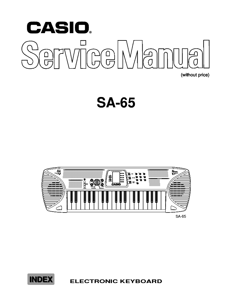 CASIO SA 65 Service Manual download schematics eeprom repair info for electronics experts