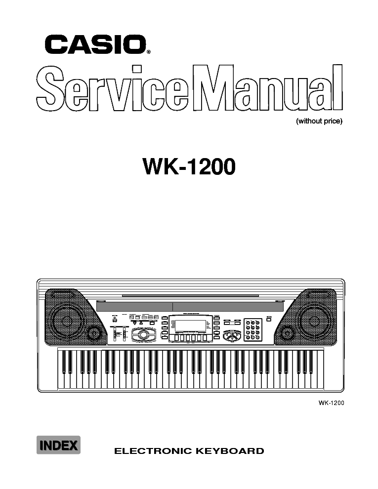 CASIO WK-1200 service manual (1st page)