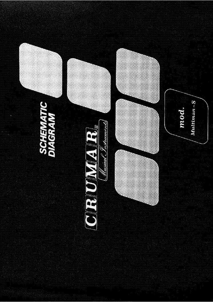 CRUMAR MULTIMAN-S SCH service manual