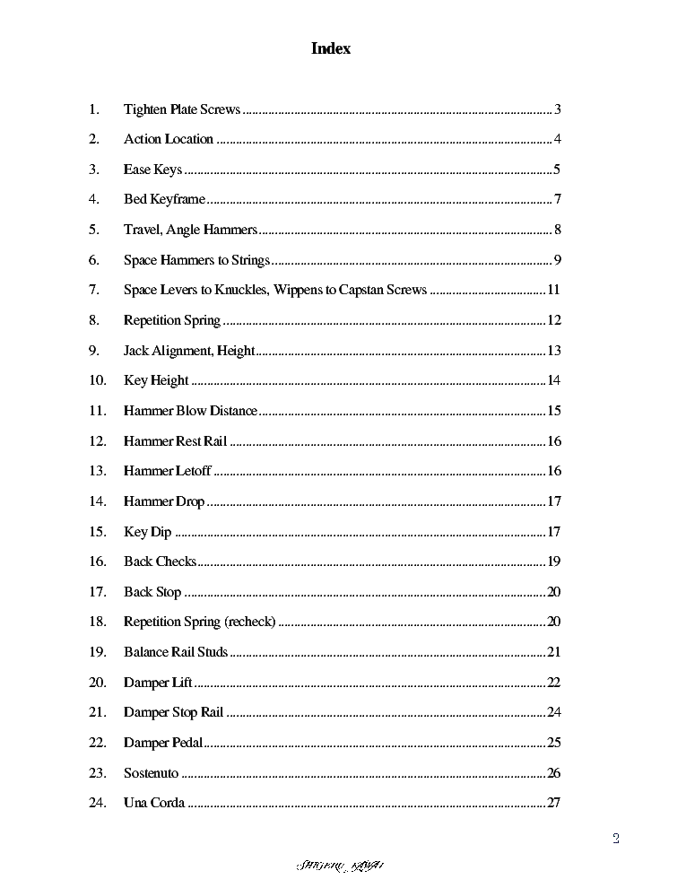KAWAI GRAND PIANO REGULATION MANUAL VOL.1.6 service manual (2nd page)
