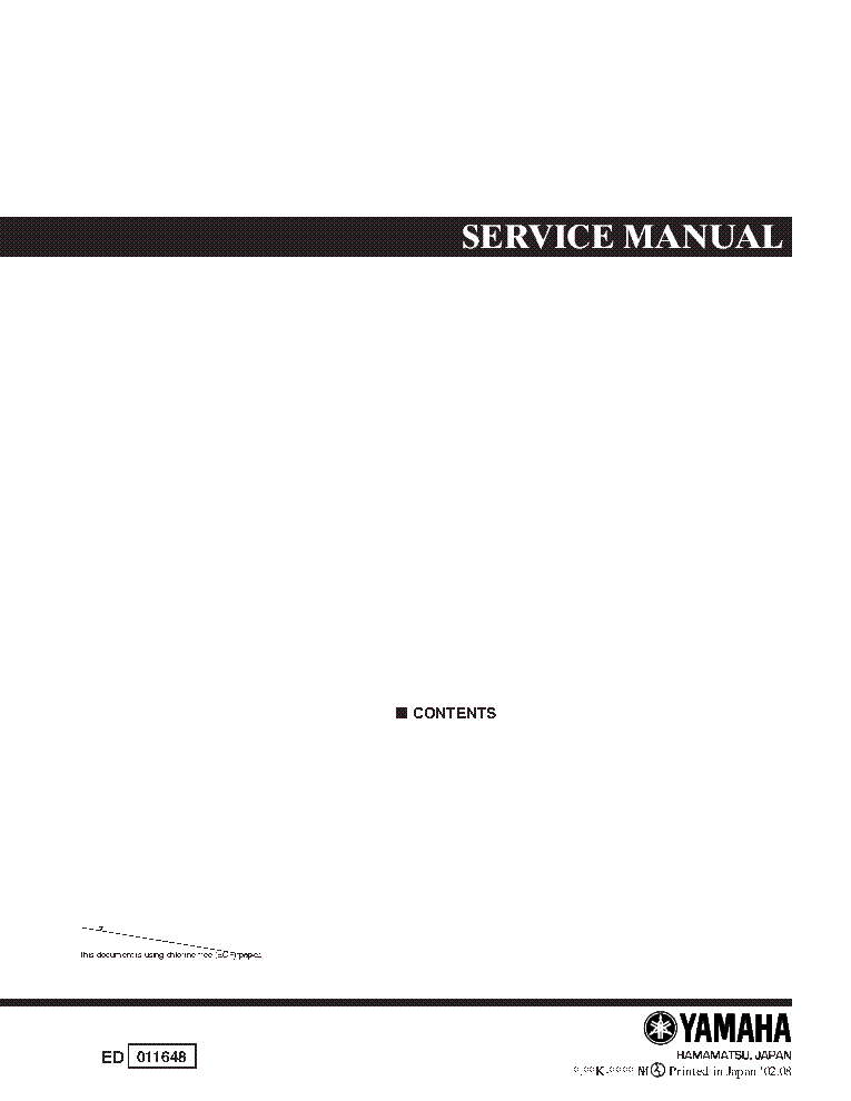 YAMAHA DTPK95 SM service manual (1st page)