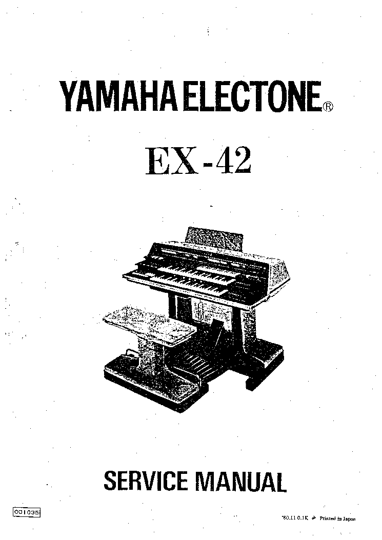 YAMAHA EX-42 service manual