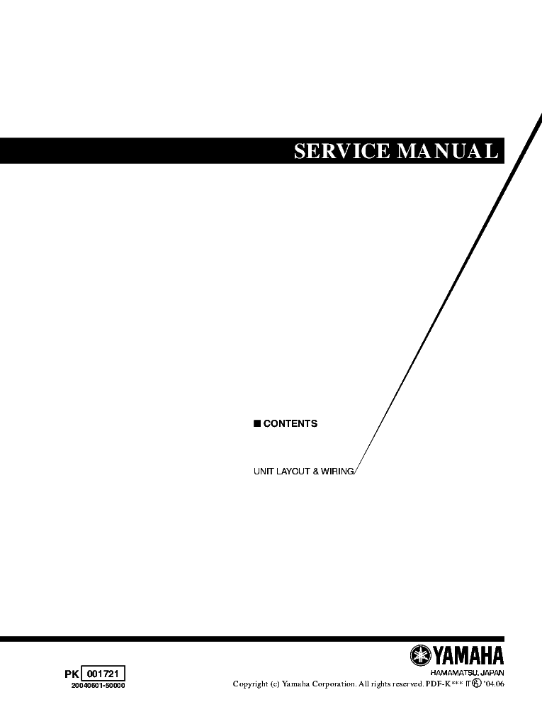 YAMAHA PSR-450 SM service manual (1st page)