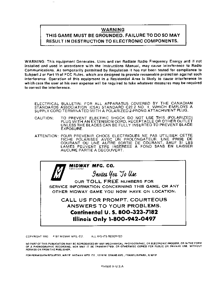 Midway Ms Pac Man Service Manual Download, Schematics, Eeprom, Repair 