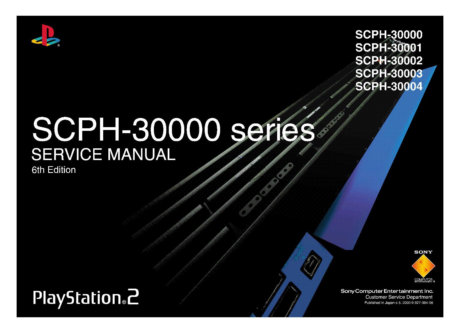 SONY SCPH-30000-SERIES PLAYSTATION2 PS2 Service Manual download