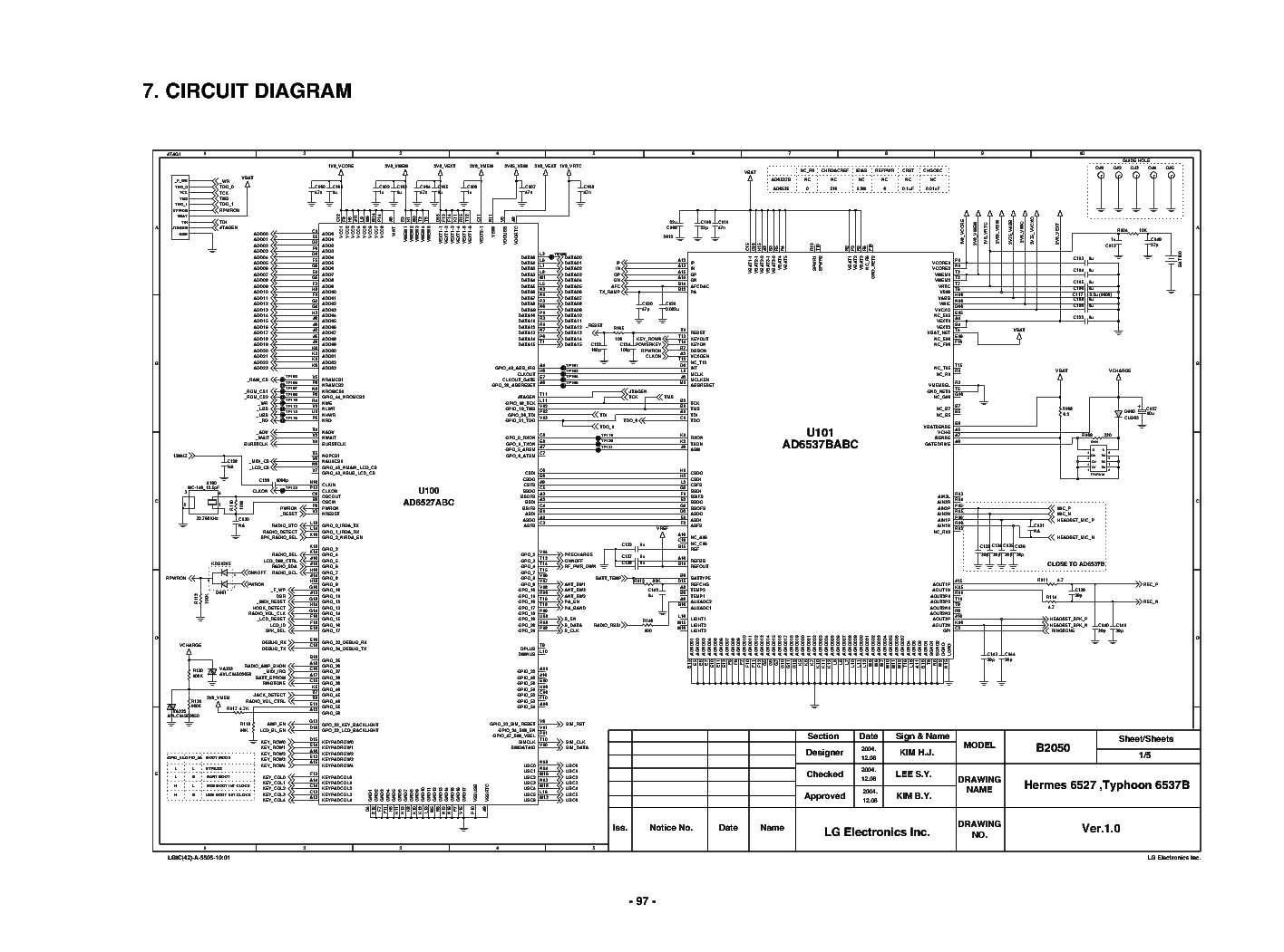 LG B2050 SCH service manual