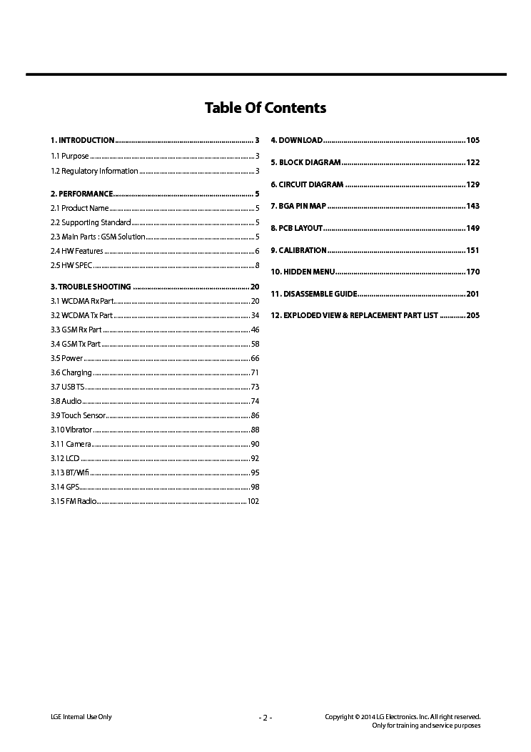 LG D100 Service Manual download, schematics, eeprom, repair info for