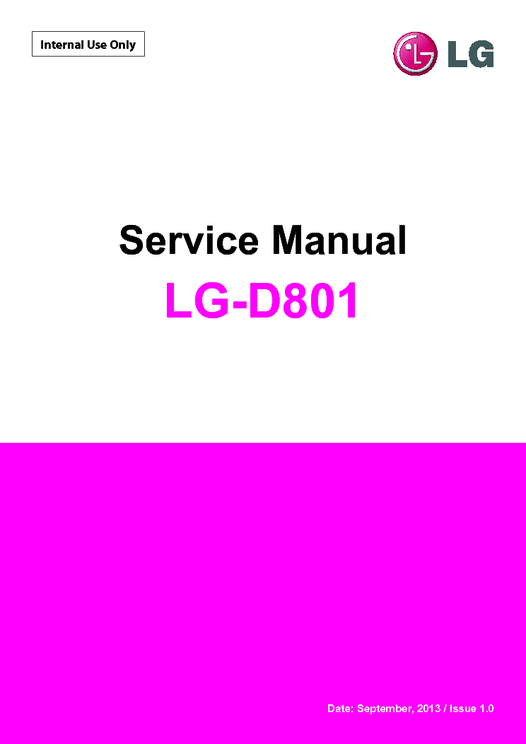 LG D801 service manual