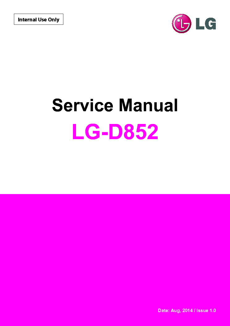 LG D852 service manual
