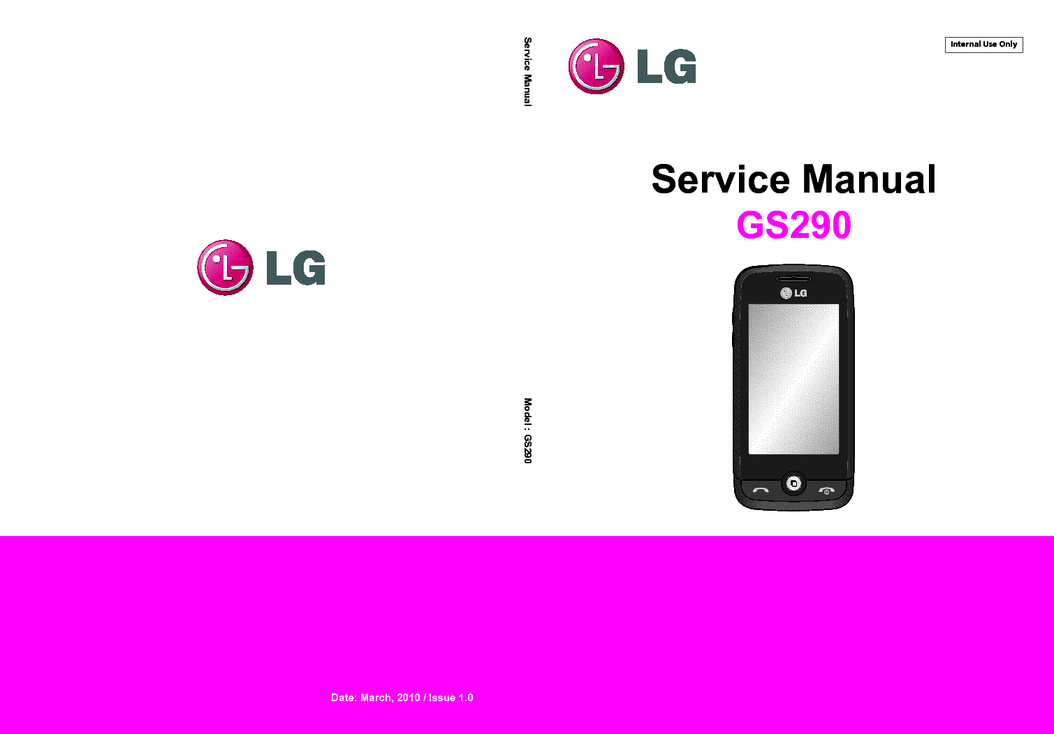 LG GS205 SERVICE MANUAL 100401. LG GS290 SM
