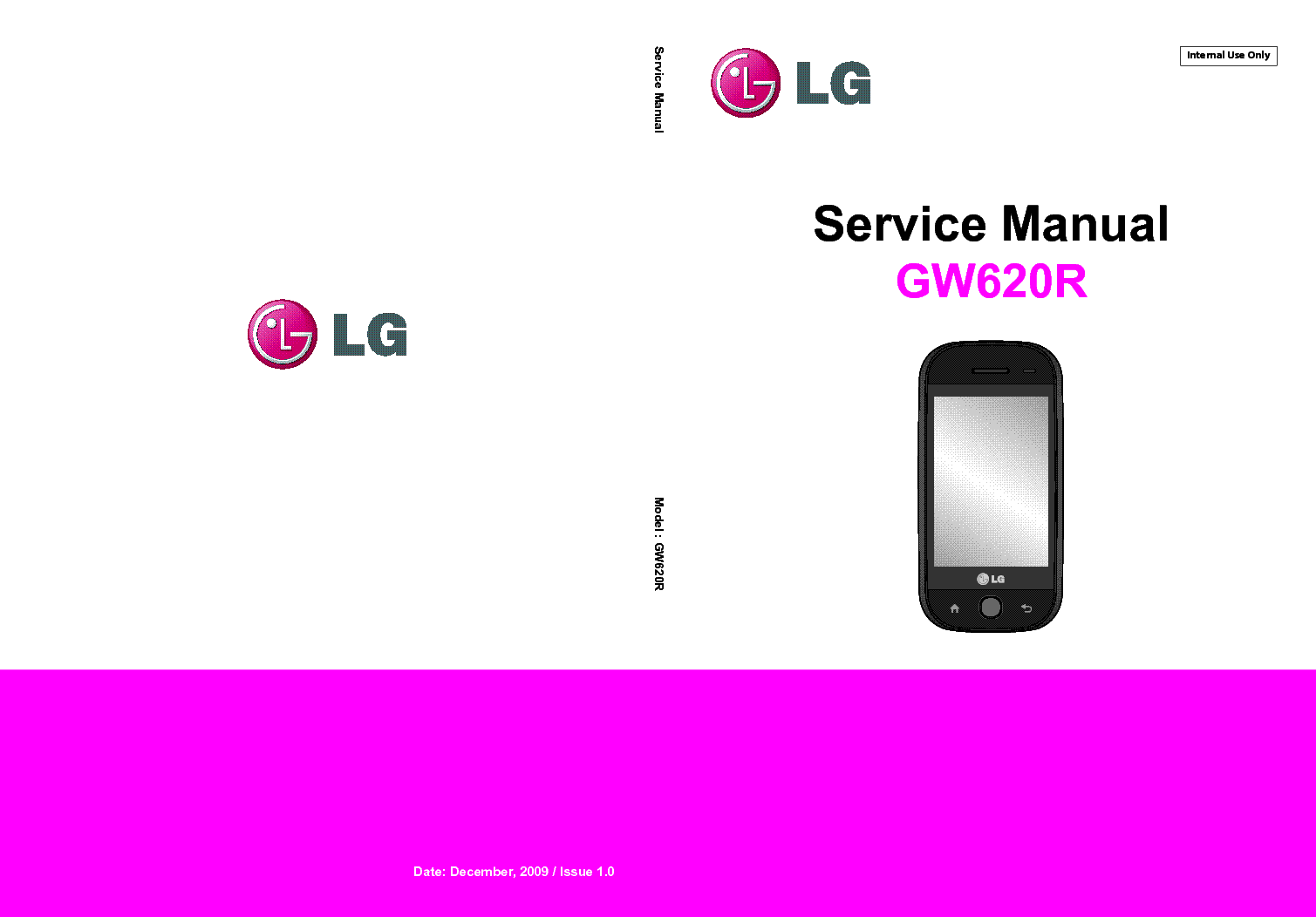 LG GW620R GW620F SM service manual (1st page)