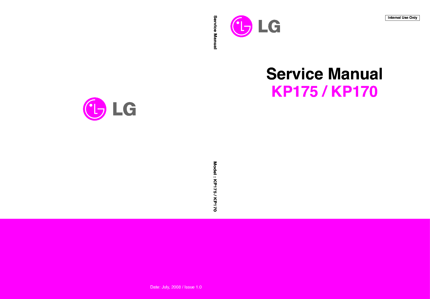LG KP170 KP175 service manual