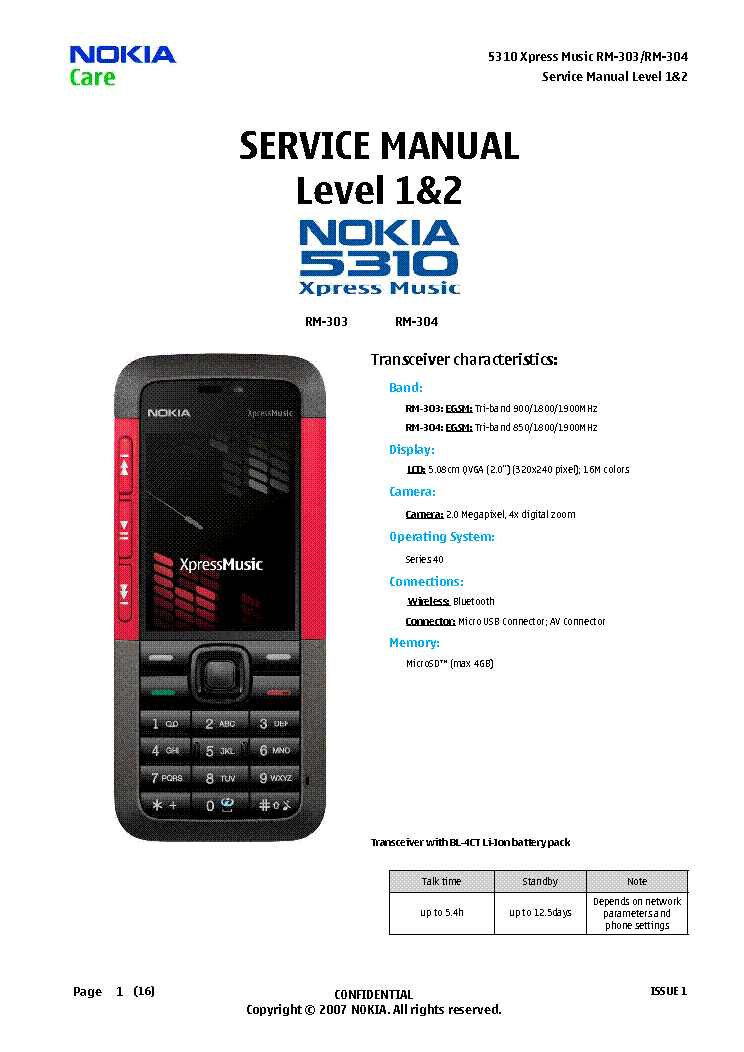 Nokia 5310 xpressmusic инструкция