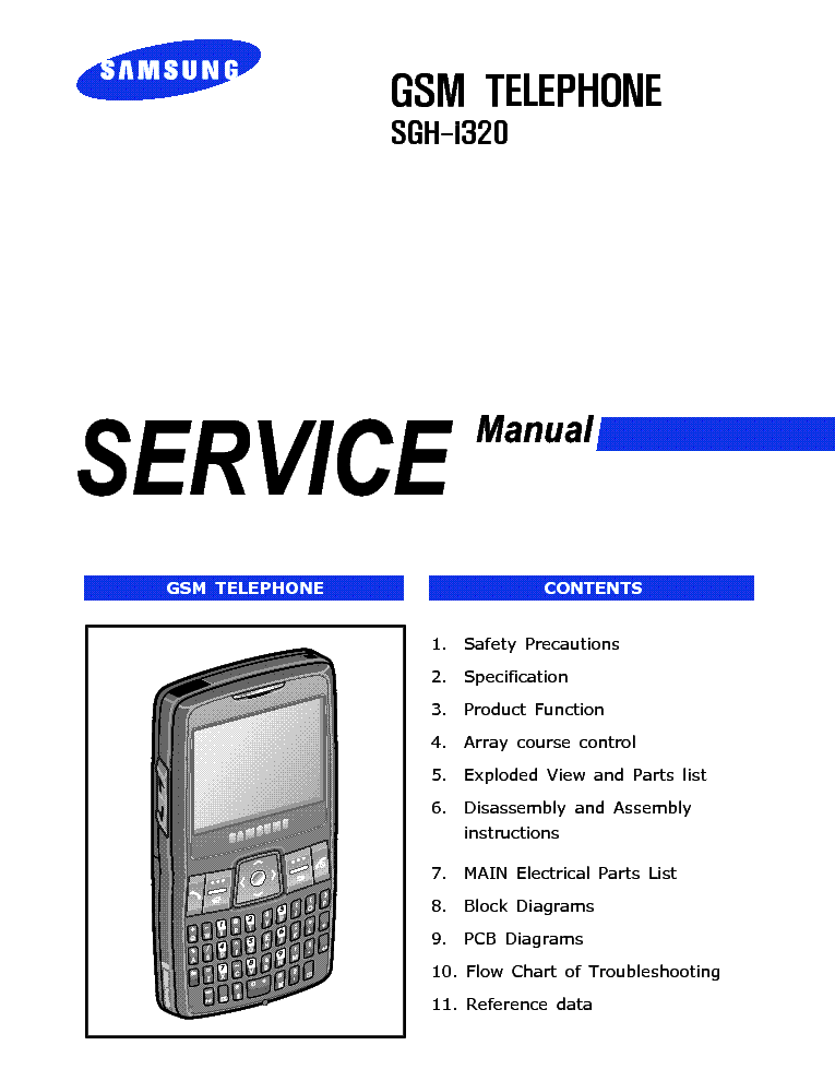 SAMSUNG SGH-I320 SM service manual