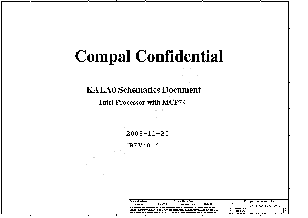 ACER ASPIRE 5737Z COMPAL LA-4681P KALA0 REV 0.4 SCH service manual (1st page)