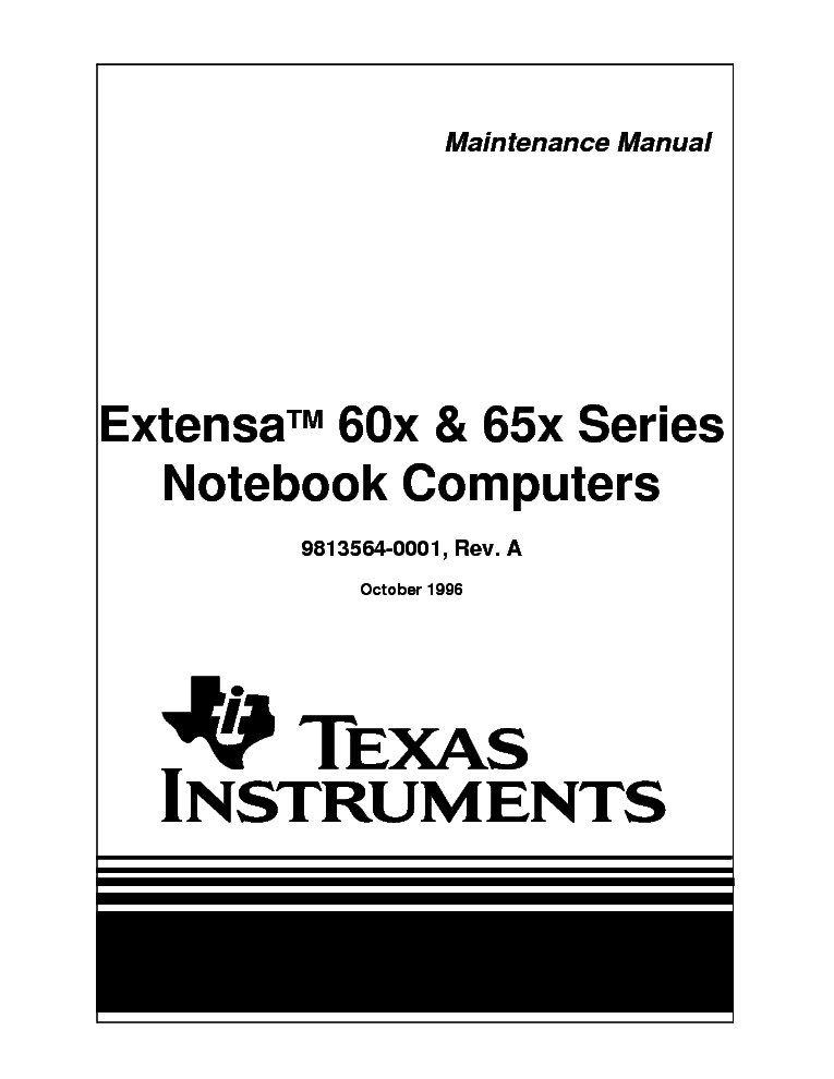ACER EXTENSA 600 650 service manual (1st page)