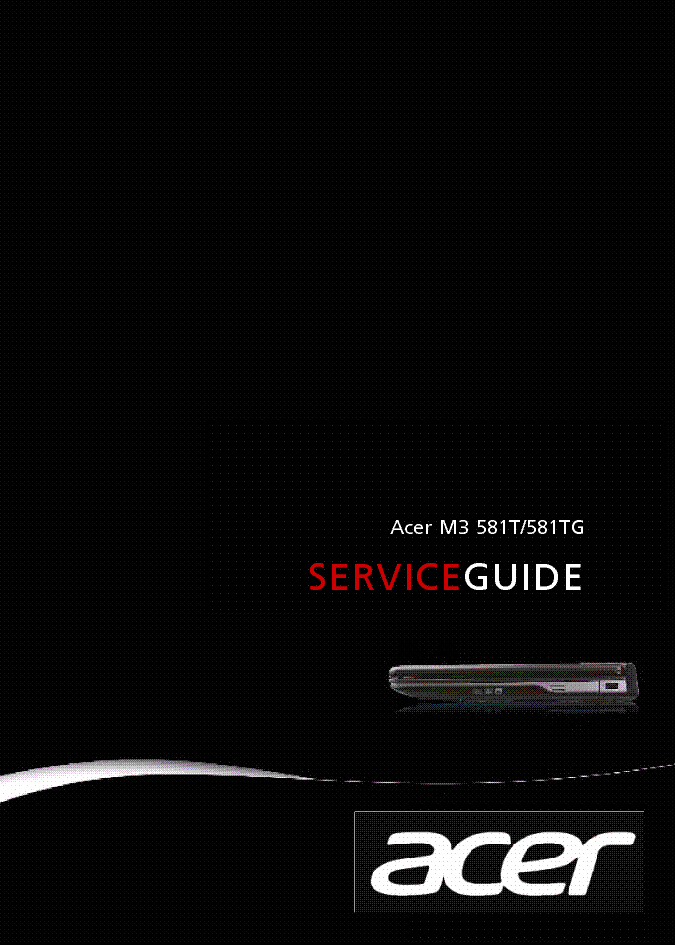 ACER M3-581T M3-581TG SM service manual (1st page)