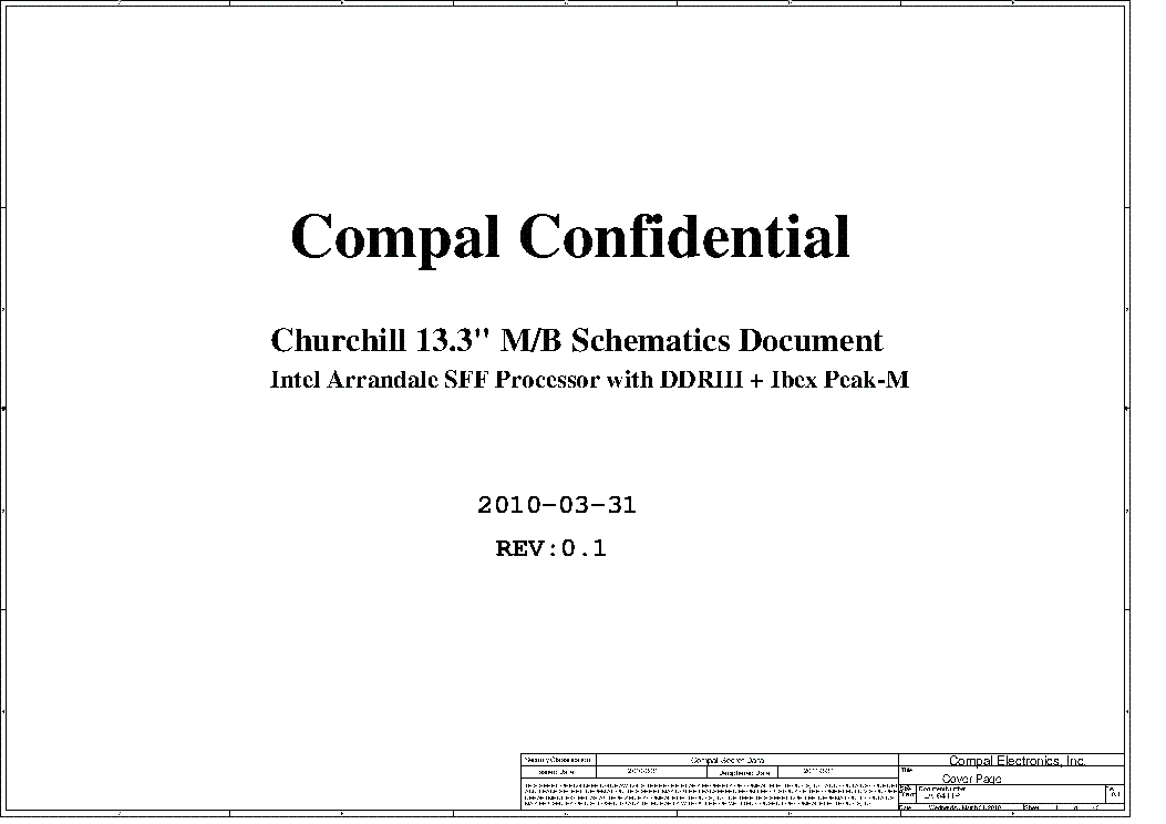 COMPAL LA-6411P REV.0.1 CHURCHILL-13.3 INCH SCH Service Manual download ...