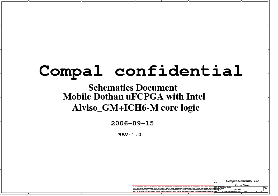 HP 500 510 COMPAL LA-3361P REV 1.0 SCH service manual (1st page)