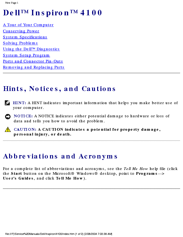 DELL 4100 service manual