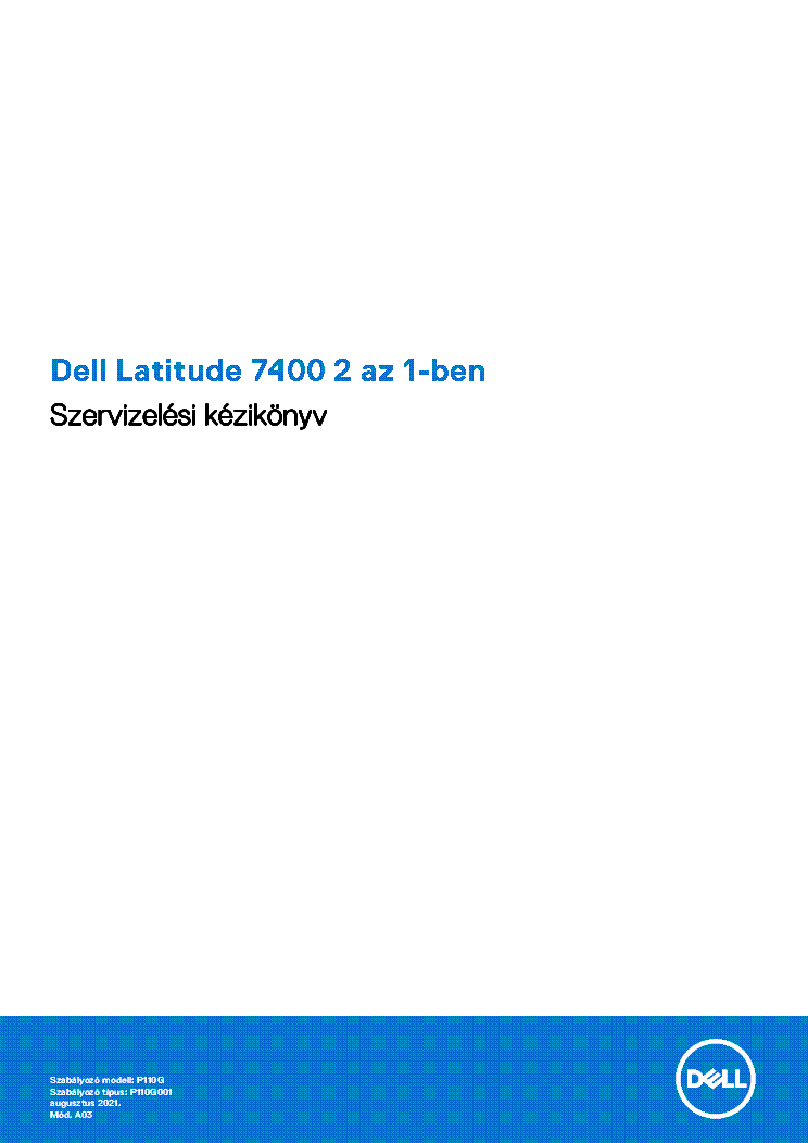DELL LATITUDE 7400 2 IN 1 SERVICE MANUAL HU service manual (1st page)