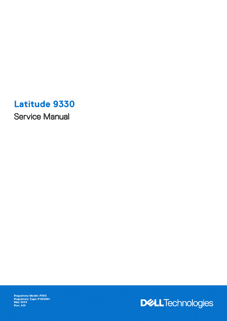 DELL LATITUDE 9330 SERVICE MANUAL EN service manual