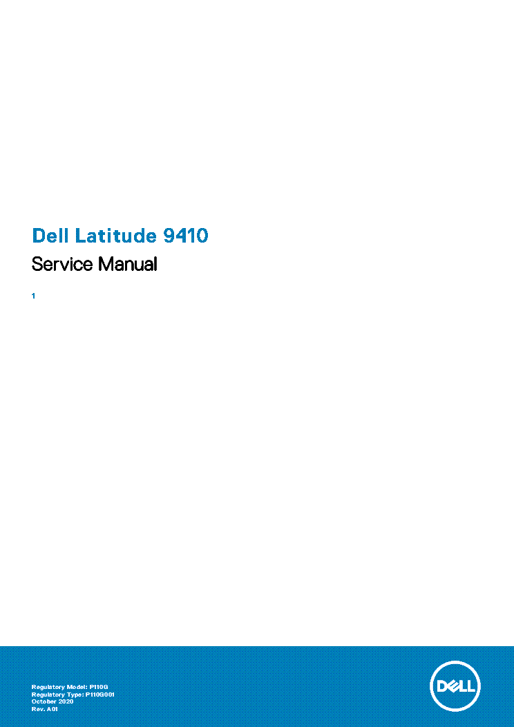 DELL LATITUDE 9410 SERVICE MANUAL EN service manual