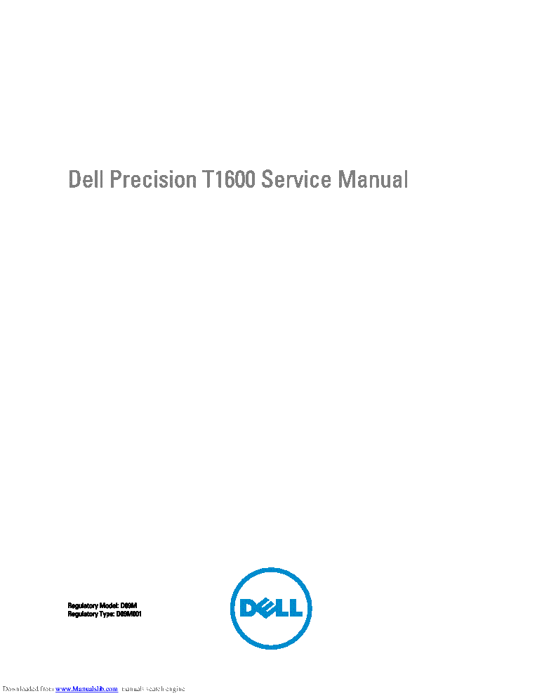 DELL PRECISION-T1600 SM service manual (1st page)