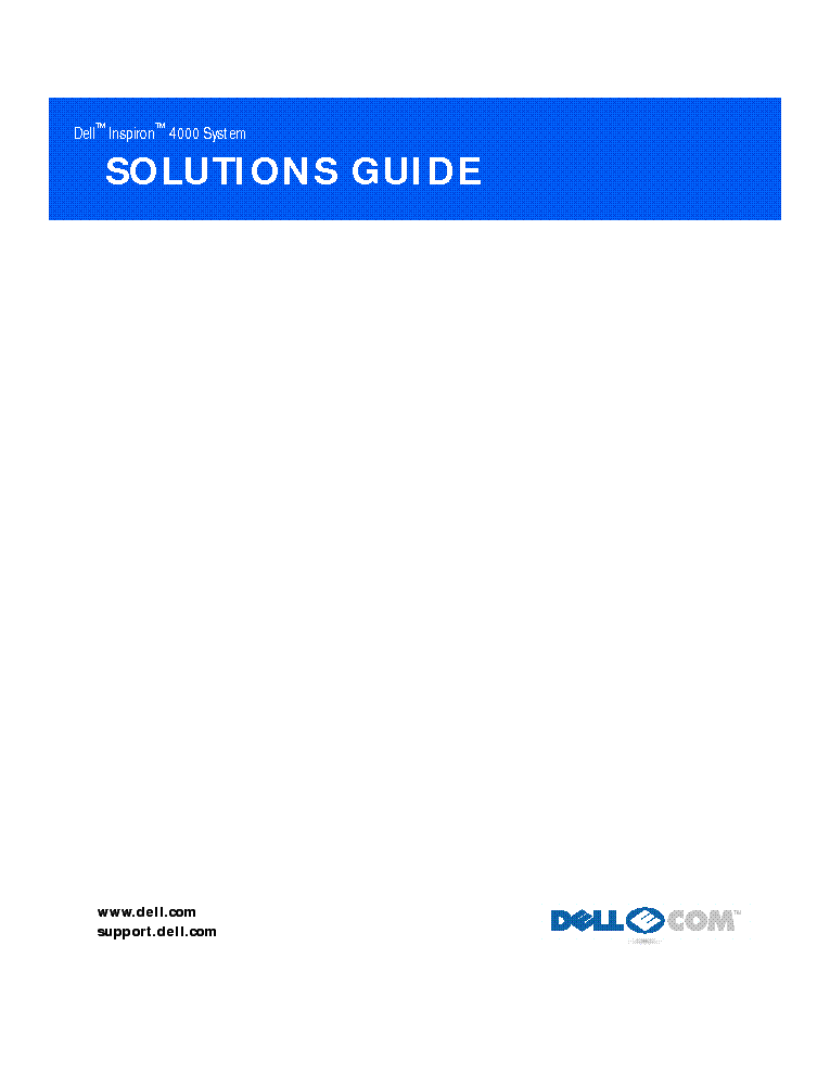 DELL SOLGDE service manual (1st page)